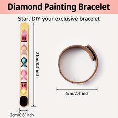 3pcs Set 8 3inch 0 8inch DIY Diamond Painting Bracelet All Colorful Kits