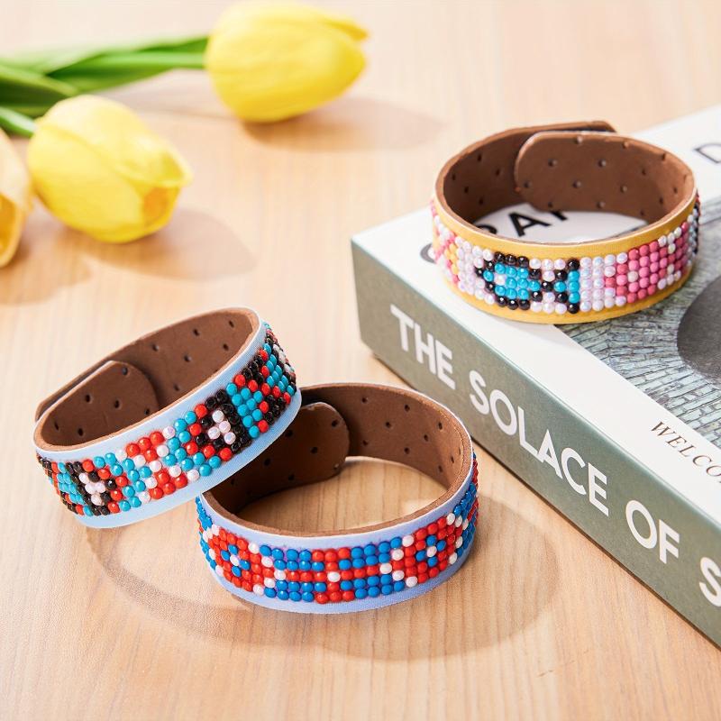 3pcs Set 8 3inch 0 8inch DIY Diamond Painting Bracelet All Colorful Kits