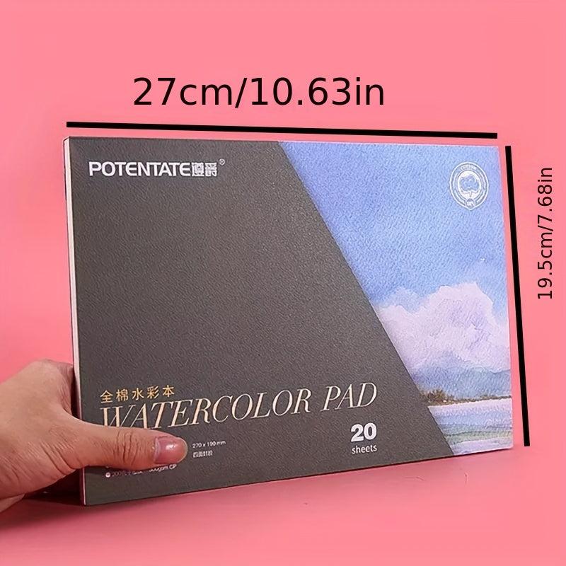 Watercolor Paper Pad 19 X 27cm 20 Sheets 300GMS 100 Cotton Acid For Art