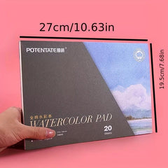 Watercolor Paper Pad 19 X 27cm 20 Sheets 300GMS 100 Cotton Acid For Art