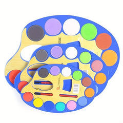 12 Colors Solid Watercolor Paint Set for Kids and Beginners