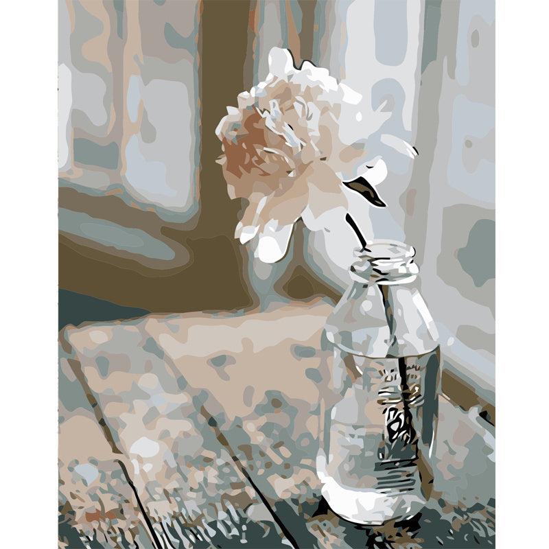 DIY Flowers In Bottle Paint By Numbers Set - Home Wall Decor 40 64x
