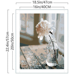 DIY Flowers In Bottle Paint By Numbers Set - Home Wall Decor 40 64x