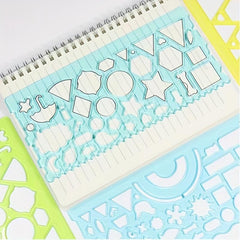 2pcs Painting Ruler Set Student Pack Kaleidoscope Art Painting 2pcs