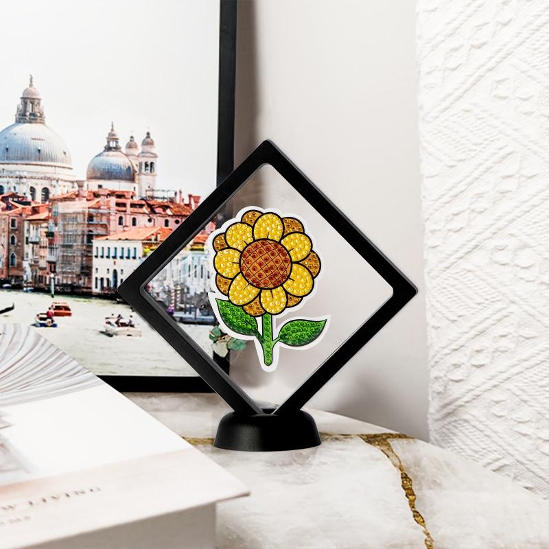 Framed DIY Diamond Painting Sunflower Craft