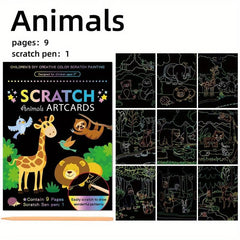 9pcs Scratch Art Set for Kids & Adults