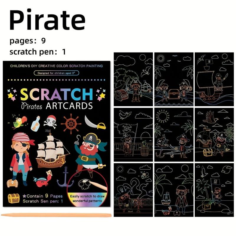 9pcs Scratch Art Set for Kids & Adults
