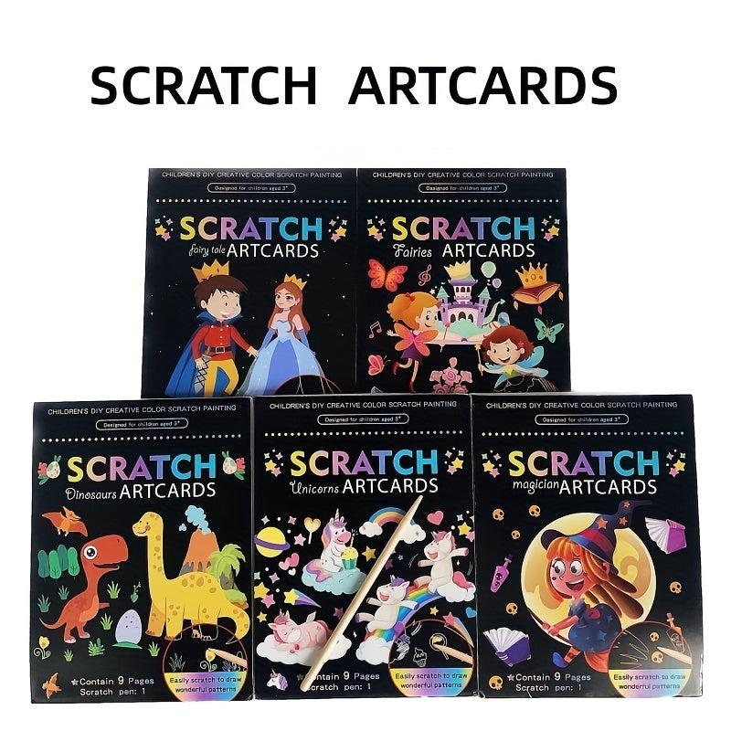 9pcs Scratch Art Set for Kids & Adults