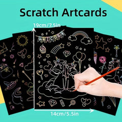 9pcs Scratch Art Set for Kids & Adults