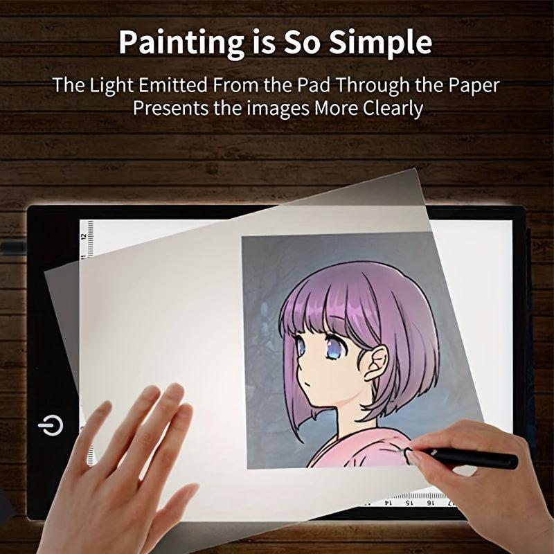 A5 LED Light Table USB Chargeable Adjustable Brightness
