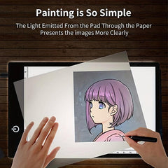 A5 LED Light Table USB Chargeable Adjustable Brightness