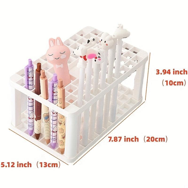 Creative Square Pen Holder Makeup Pen Storage Rack Beauty Holder Insert Rack