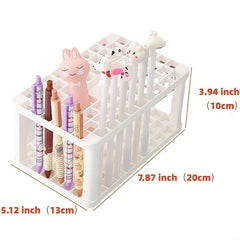 Creative Square Pen Holder Makeup Pen Storage Rack Beauty Holder Insert Rack