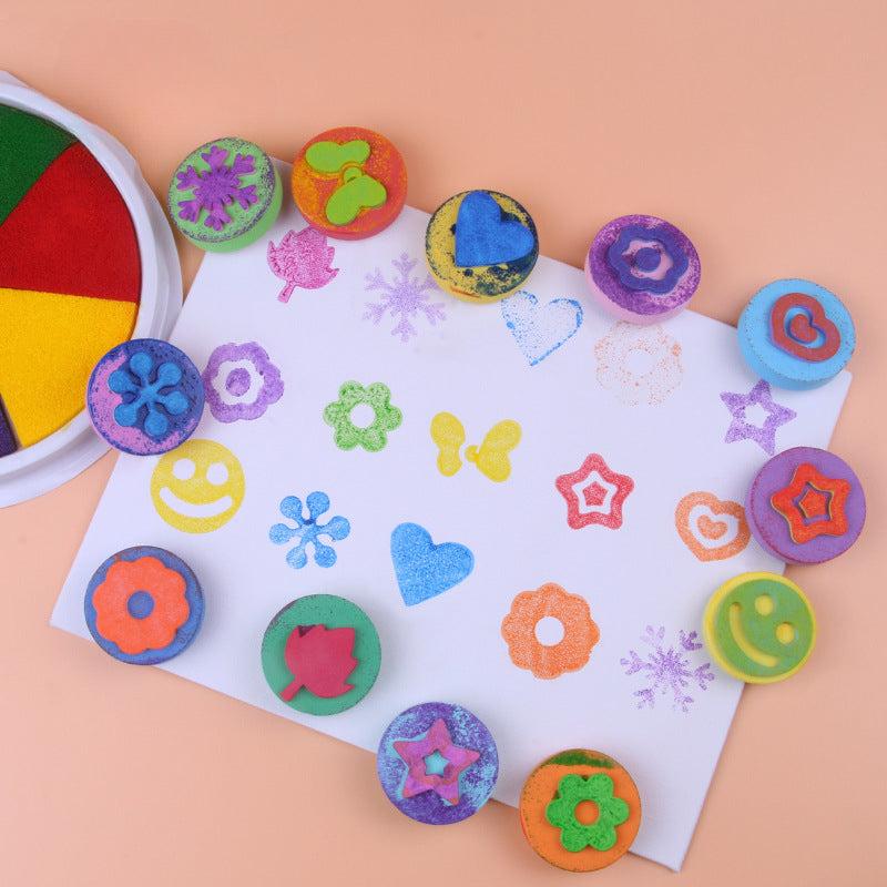 Kids Painting Sponge Seal Set Double-sided Tool