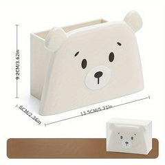 Bear Pencil Holder Storage for Desk - Holds 65 Pencils - Cute Organizer for Kids