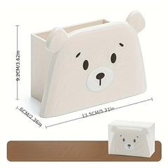 Bear Pencil Holder Storage for Desk - Holds 65 Pencils - Cute Organizer for Kids
