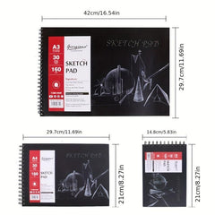 Professional Sketchbook A3 A4 A5 30 Sheets of Painting Paper