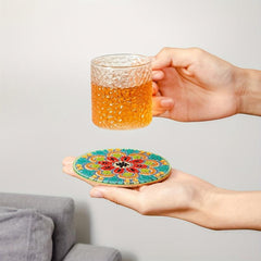 Retro DIY Coasters Small Diamond Paint Bag Accessories Handicraft Art Bookshelve