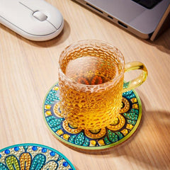 Retro DIY Coasters Small Diamond Paint Bag Accessories Handicraft Art Bookshelve