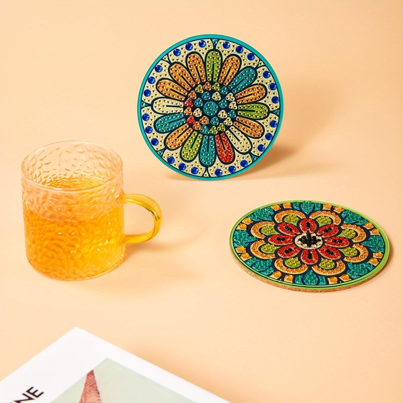 Retro DIY Coasters Small Diamond Paint Bag Accessories Handicraft Art Bookshelve