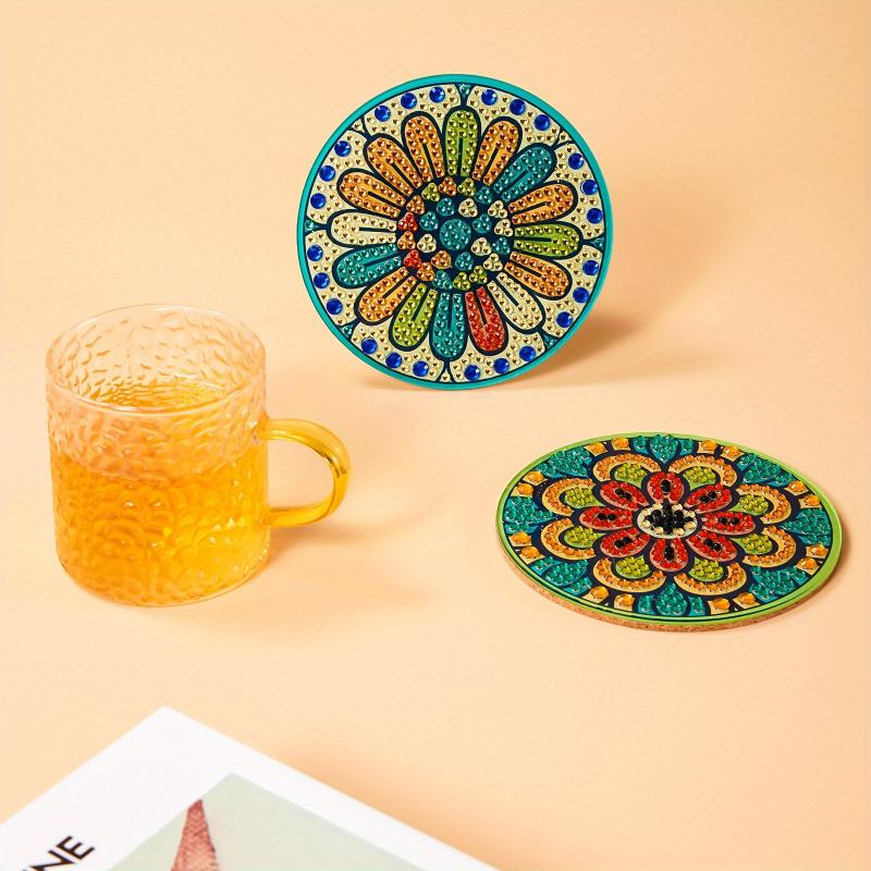 Retro DIY Coasters Small Diamond Paint Bag Accessories Handicraft Art Bookshelve