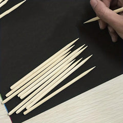50pcs Bamboo Stick Pen for Scratching Art Handwriting Tool