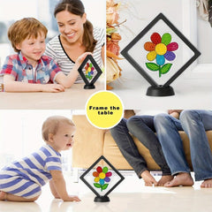 1pc Framed DIY Diamond Painting Ornament Colorful Flowers Craft