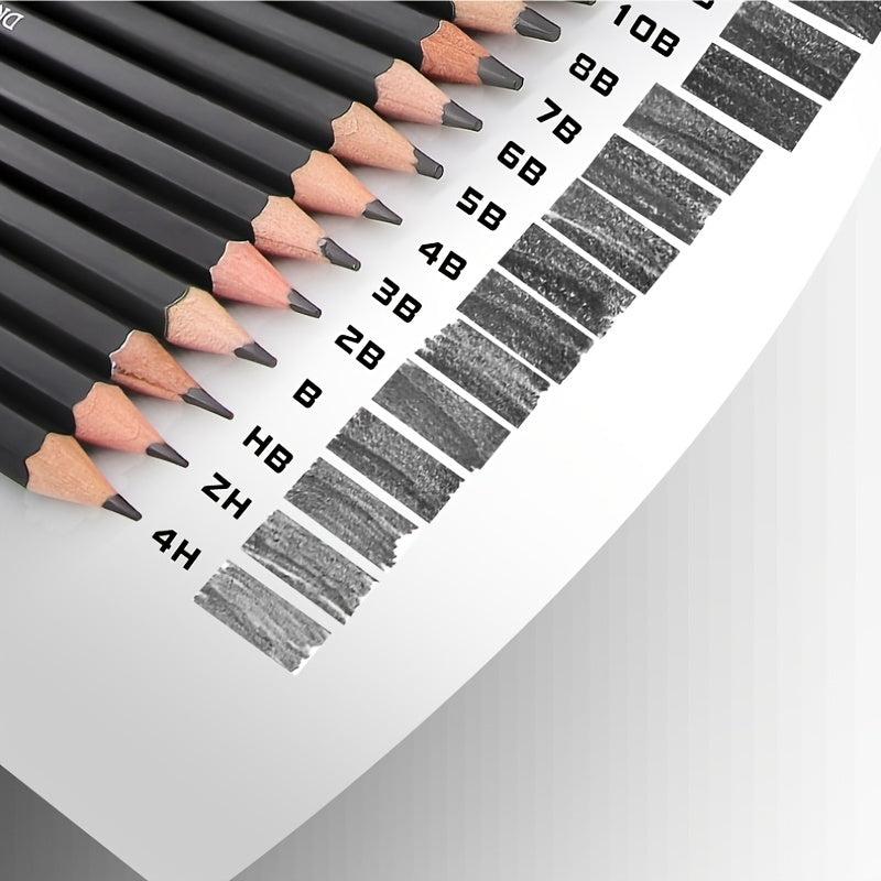 14pcs Sketch Pencil Set 4H-14B Student Sketch Drawing Art Back To School