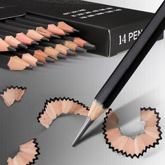 14pcs Sketch Pencil Set 4H-14B Student Sketch Drawing Art Back To School
