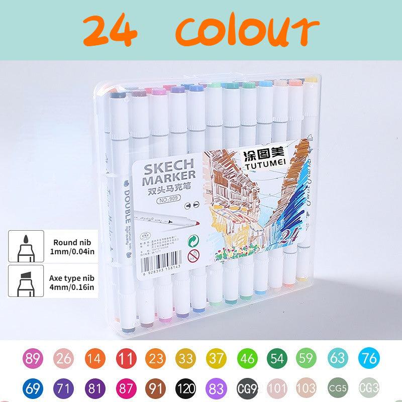 Kids' Double Headed Marker Pen Box Set - 12 18 24 36 Count
