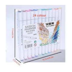 Kids' Double Headed Marker Pen Box Set - 12 18 24 36 Count