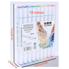 Kids' Double Headed Marker Pen Box Set - 12 18 24 36 Count
