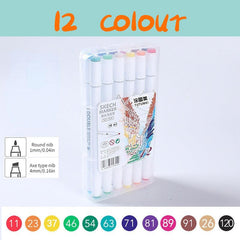 Kids' Double Headed Marker Pen Box Set - 12 18 24 36 Count