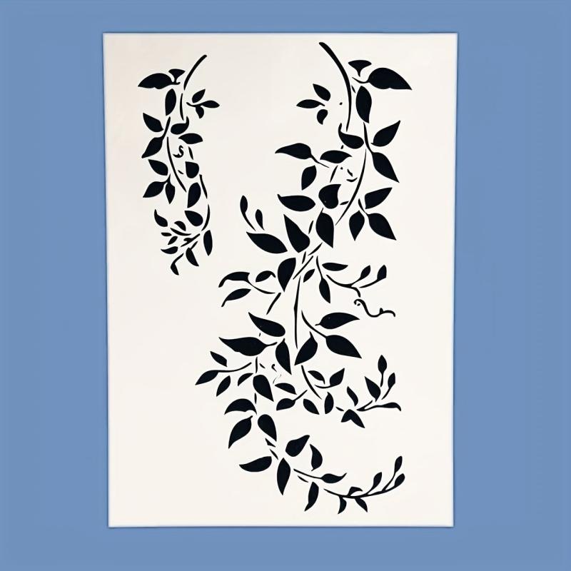 Rattan Leaves Painting Template DIY Decoration