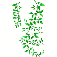 Rattan Leaves Painting Template DIY Decoration