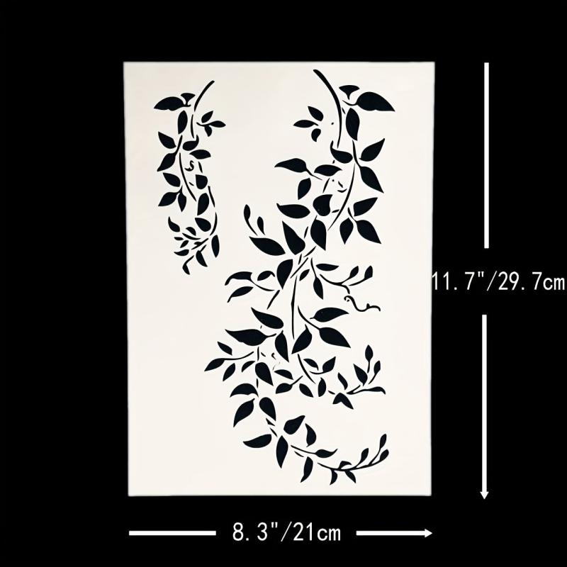 Rattan Leaves Painting Template DIY Decoration