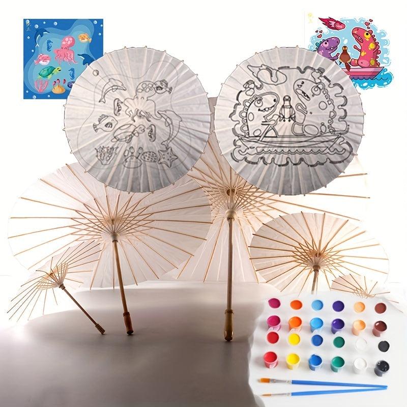 Children's Graffiti Paper Umbrella DIY Painting Kit