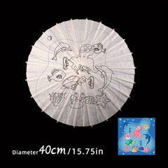 Children's Graffiti Paper Umbrella DIY Painting Kit