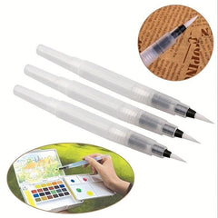 3pcs Water Brush Ink Pen Set for Calligraphy Painting