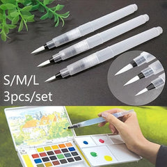 3pcs Water Brush Ink Pen Set for Calligraphy Painting