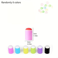 6pcs Finger Painting Sponge Doodle Pen Smudge Coloring Tools