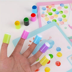 6pcs Finger Painting Sponge Doodle Pen Smudge Coloring Tools