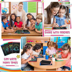 Colorful LCD Writing Tablet for Kids, Erasable Doodle Board