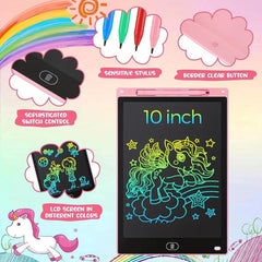 Colorful LCD Writing Tablet for Kids, Erasable Doodle Board