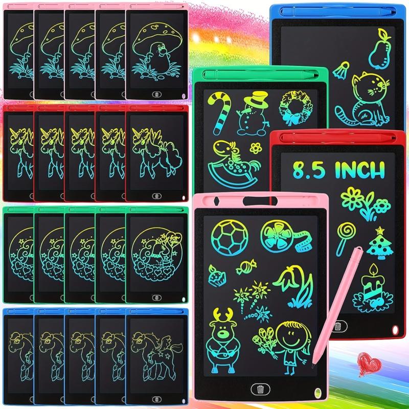 Colorful LCD Writing Tablet for Kids, Erasable Doodle Board