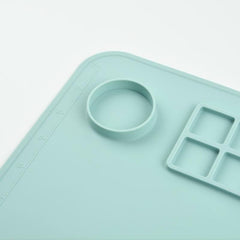 Silicone Craft Mat with Water Cup and Paint Holder - Resin Mat for DIY Projects