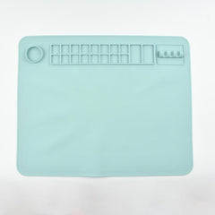 Silicone Craft Mat with Water Cup and Paint Holder - Resin Mat for DIY Projects