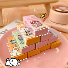 Primary School Students Cartoon Eraser, No Marks, Creative Bag Packaging