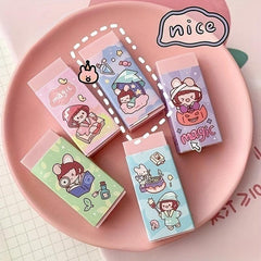 Primary School Students Cartoon Eraser, No Marks, Creative Bag Packaging