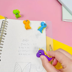 4 Pcs Dinosaur Pencil Eraser Set Kids School Supplies